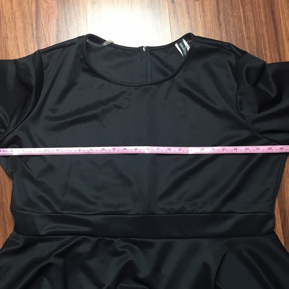 NWOT - Black Hi-Low Peplum Shirt 6X - Picture 3 of 3